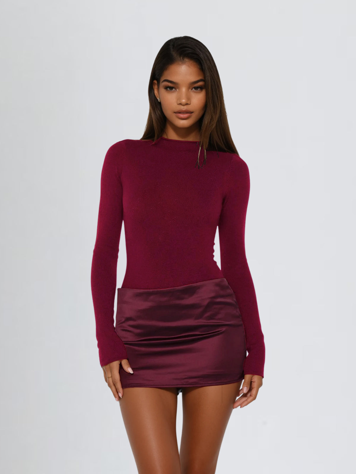 Majora Long Sleeve Mini Dress – DivaElla