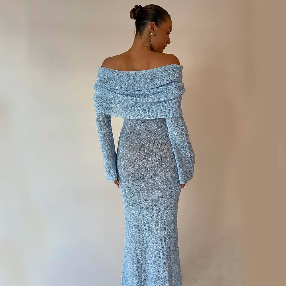 DivaElla™- Drop Shoulder Maxi Dress