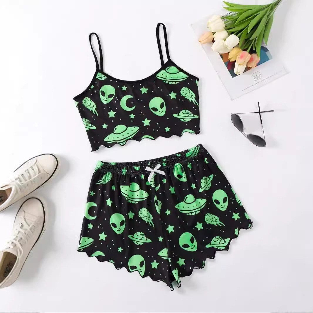 DivaElla™- Two-piece Halloween Pajamas Suit