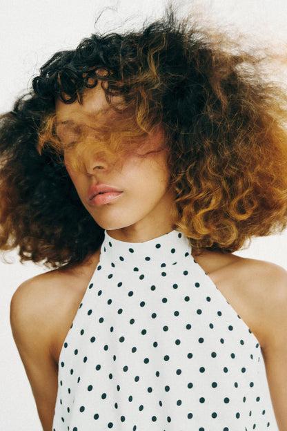 Venice | Polka Dot Halter Dress