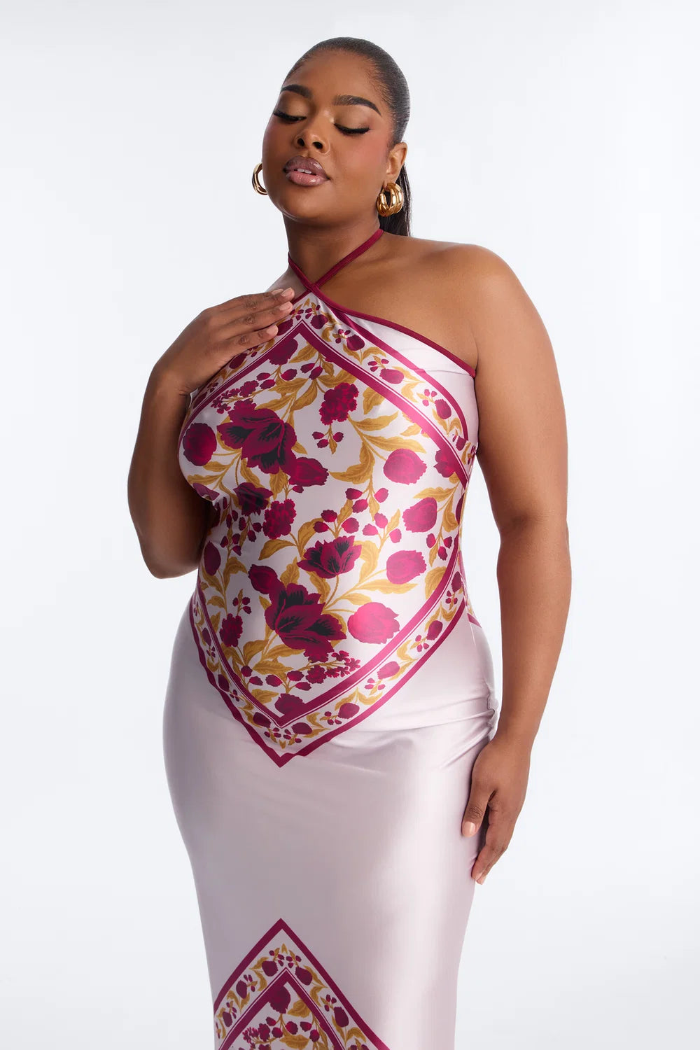 Louisa | Satin Maxi Dress