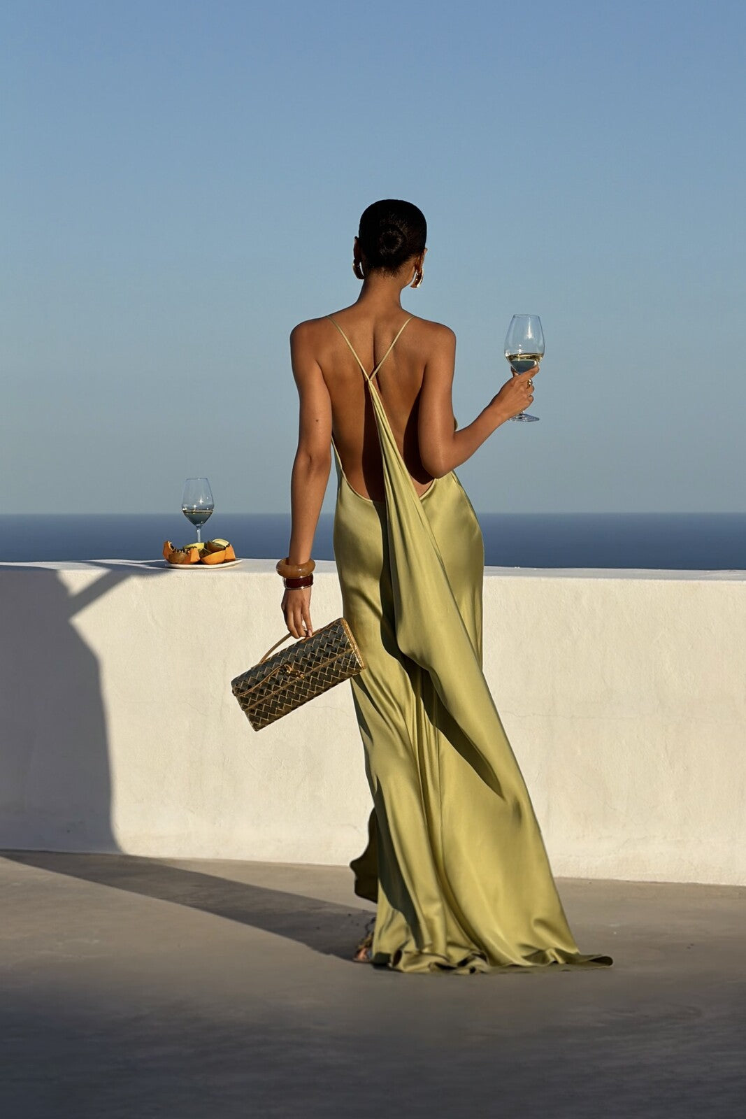 Olivia | Satin Maxi Dress