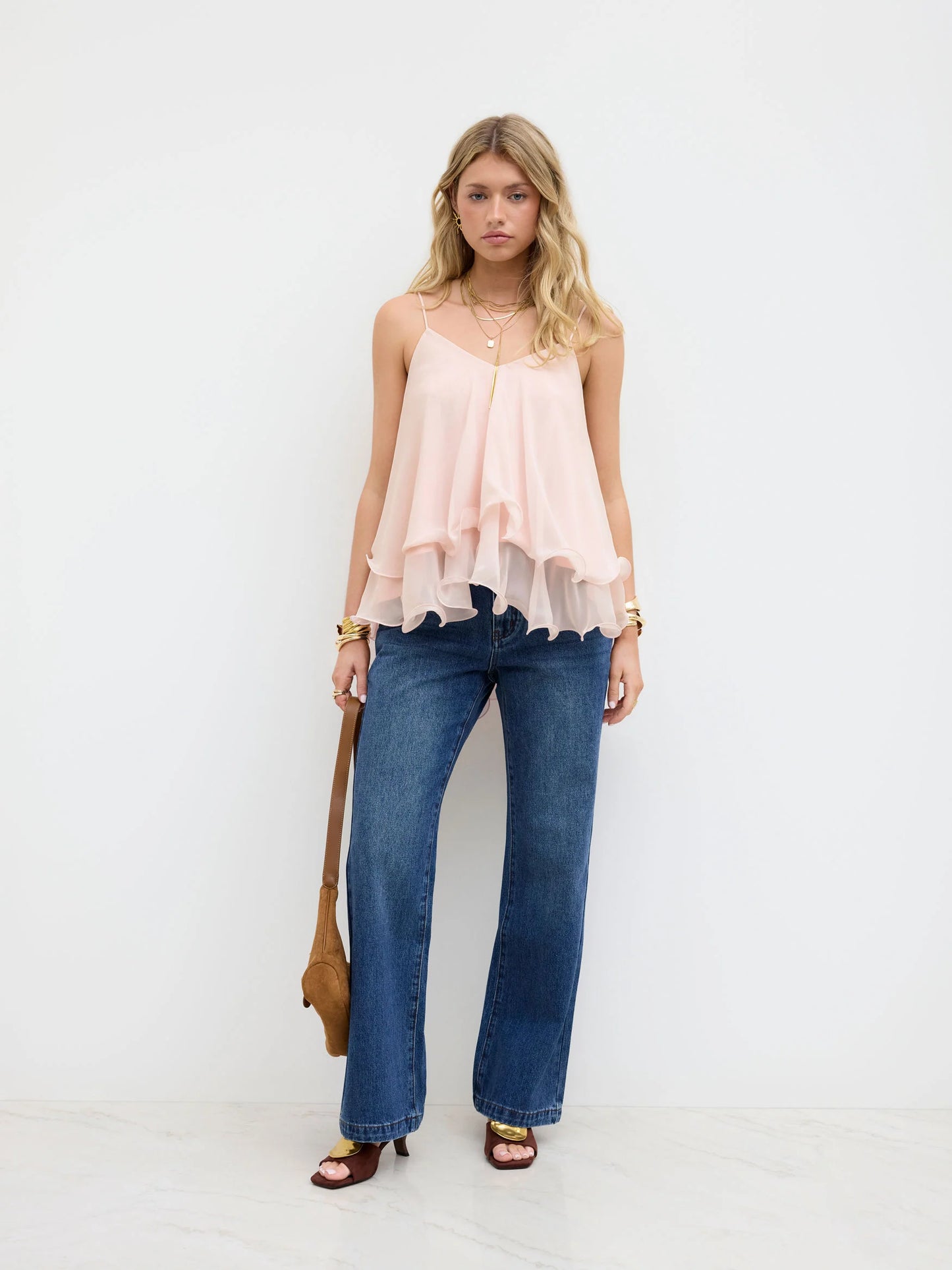 Sophia | Ruffled Layered Cami Top