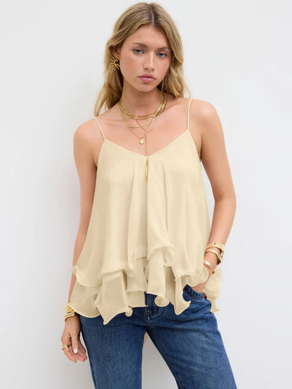 Sophia | Ruffled Layered Cami Top