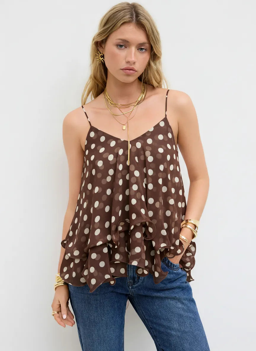 Sophia | Ruffled Layered Cami Top