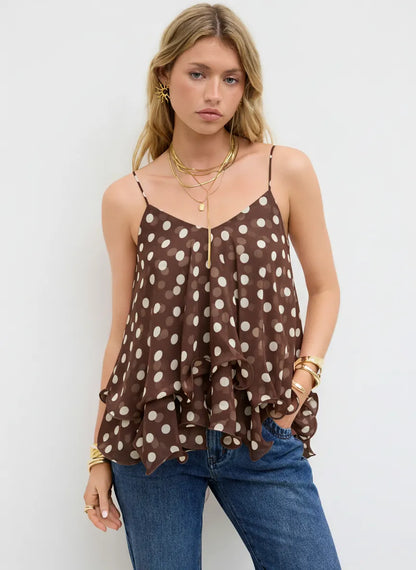 Sophia | Ruffled Layered Cami Top