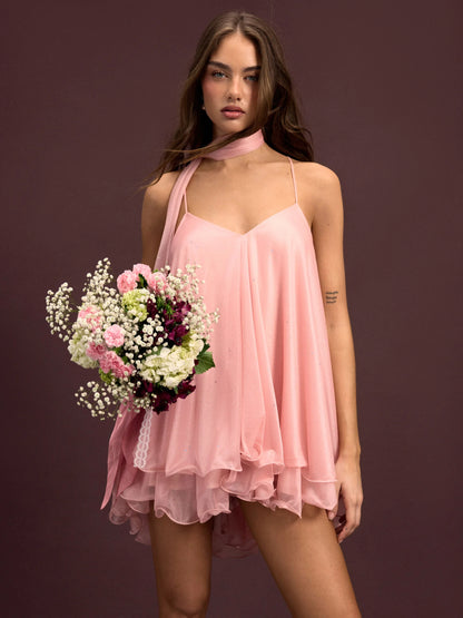Lara | Sequin Halter Dress