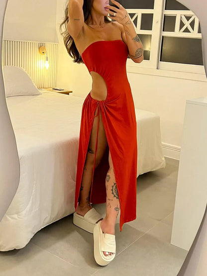 Genoa | Side Slit Maxi Dress