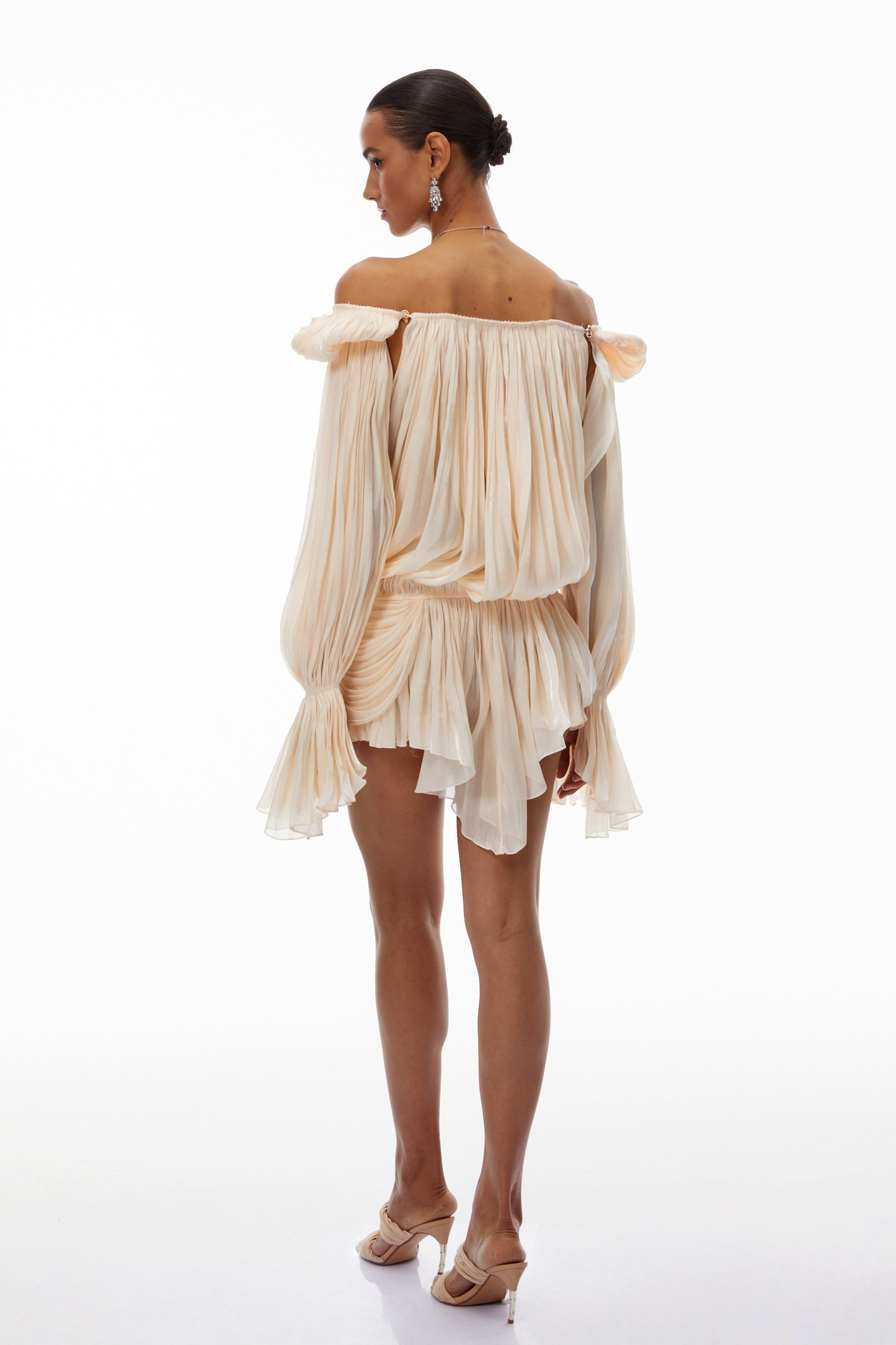 Isabella | Pleated Ruffled Mini Dress