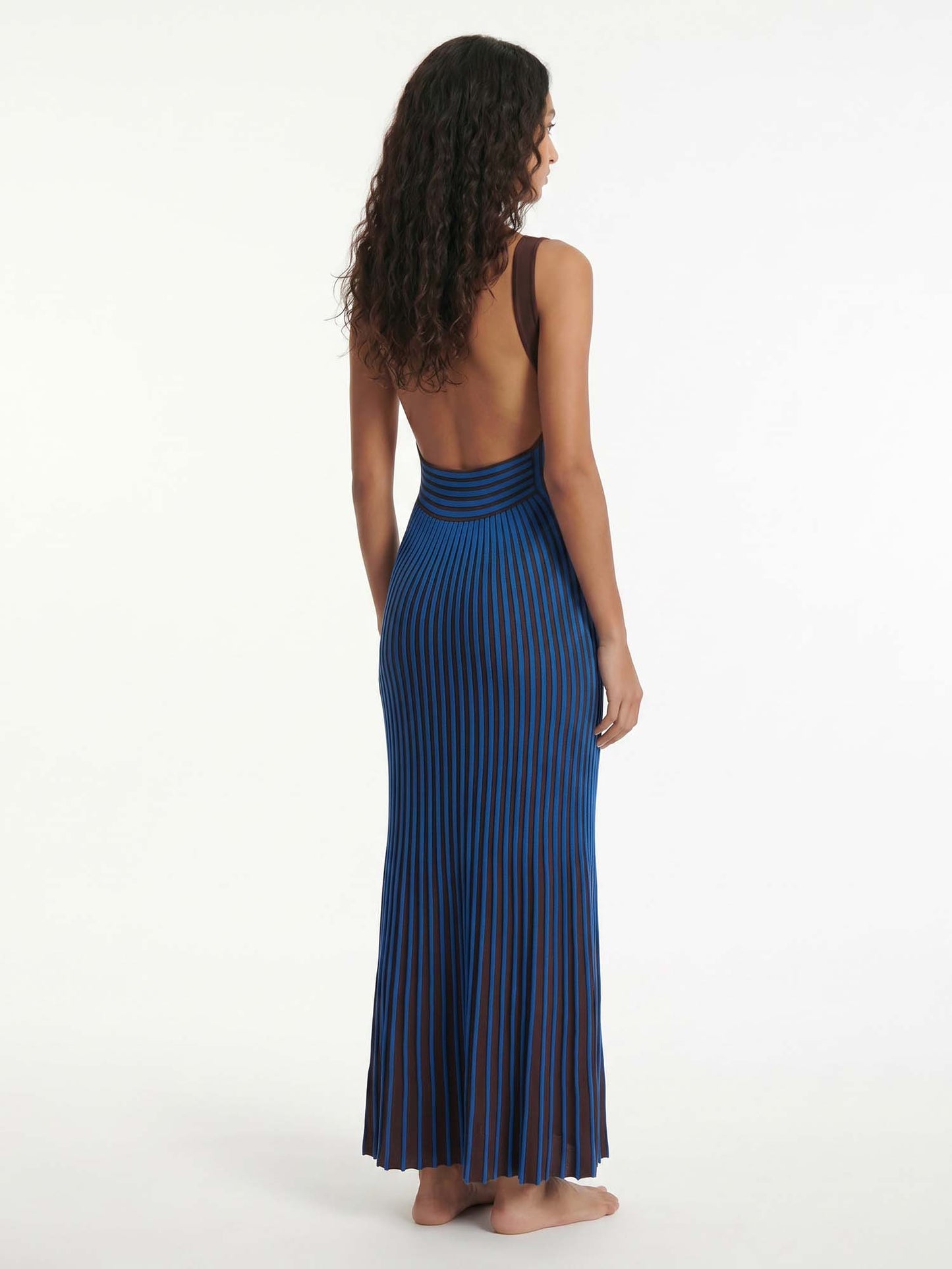 Indigo | Pleated Midi Dress
