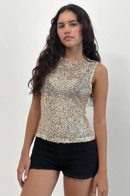 Lara Sequin Bodycon Tank