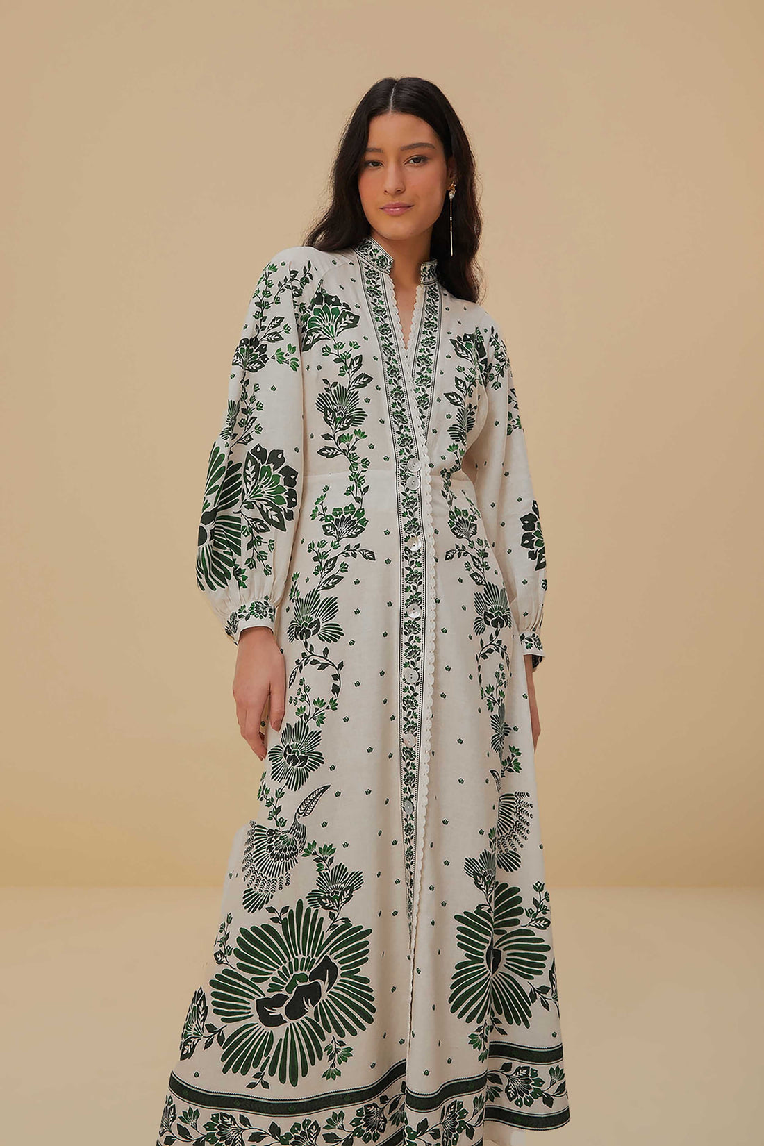 DivaElla™- Botanical Elegance Maxi Dress