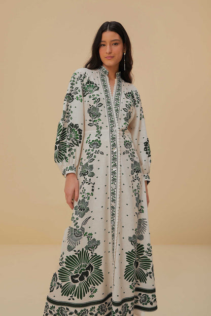 DivaElla™- Botanical Elegance Maxi Dress