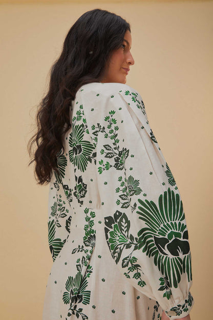 DivaElla™- Botanical Elegance Maxi Dress
