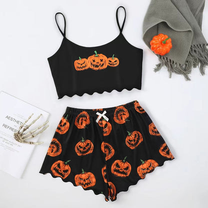 DivaElla™- Two-piece Halloween Pajamas Suit