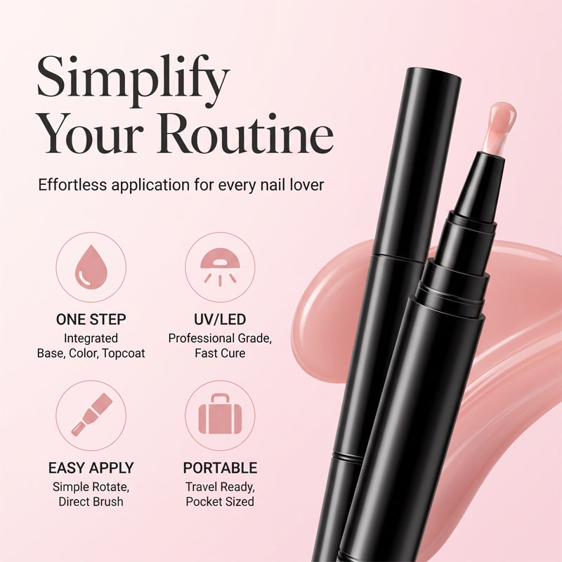 DivaElla™- One Step Nail Gel Pen- 6 Color Set