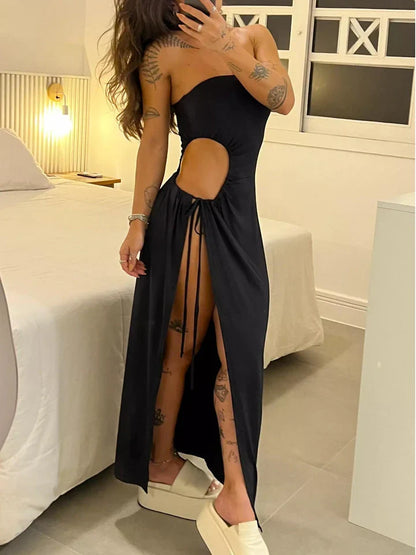 Genoa | Side Slit Maxi Dress