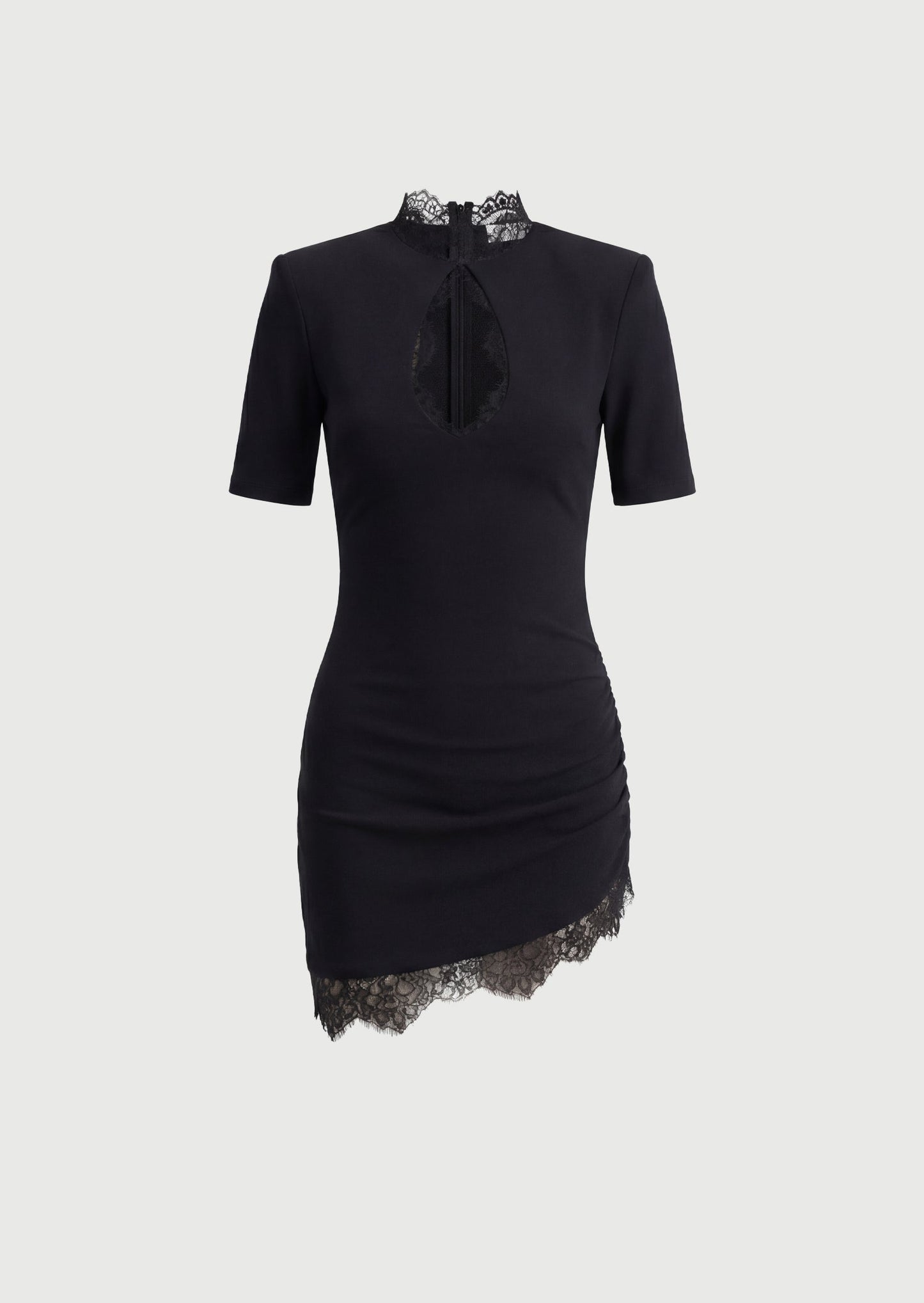Amaya Black Lace Cut Out Mini Dress