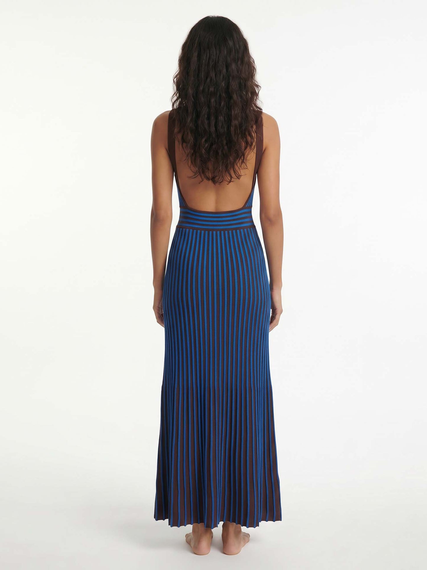 Indigo | Pleated Midi Dress