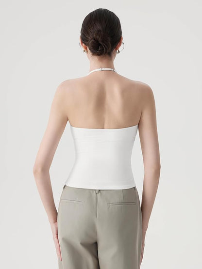 Eva | Double-Lined Padded Halter Tank