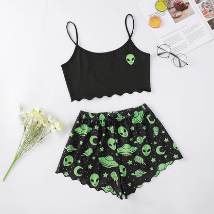 DivaElla™- Two-piece Halloween Pajamas Suit