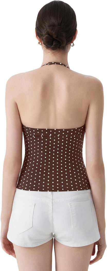 Eva | Double-Lined Padded Halter Tank