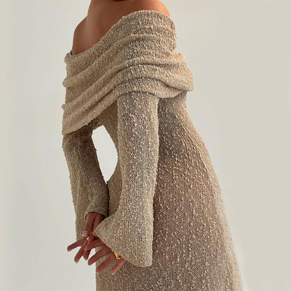 DivaElla™- Drop Shoulder Maxi Dress