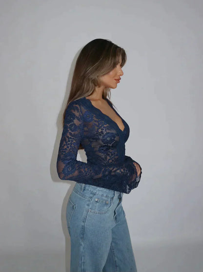 Vittoria | Modern Fashion Lace Top Blouse