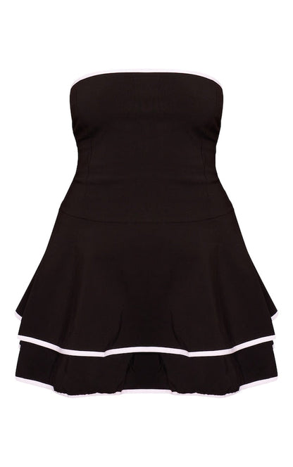 Georgina Woven Tiered Shift Dress
