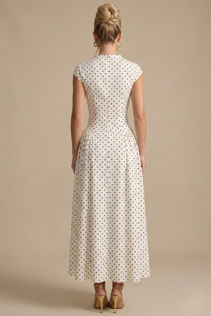 DivaElla™ | Polka Dot Maxi Dress