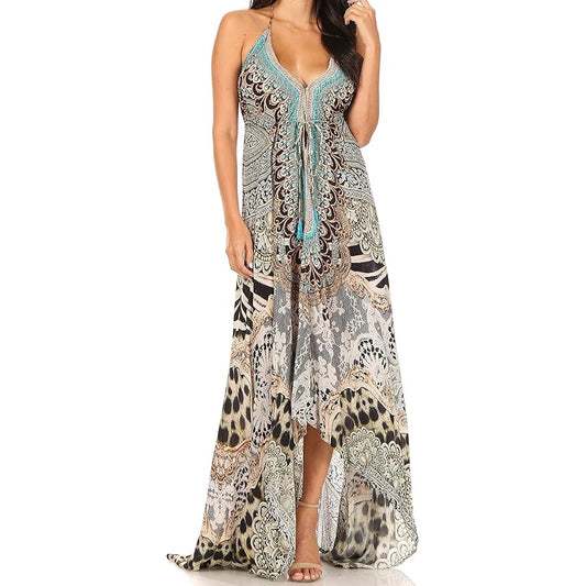Sakkaz | Halter Handkerchief Dress