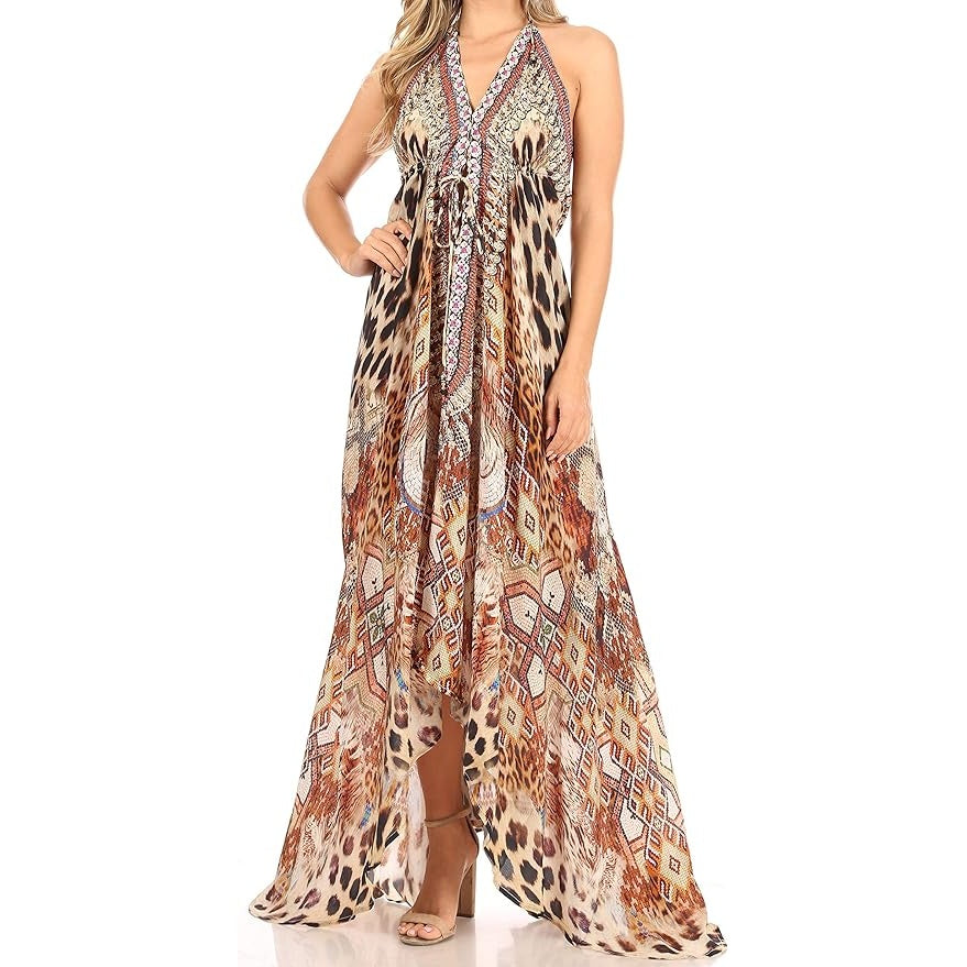 Sakkaz | Halter Handkerchief Dress