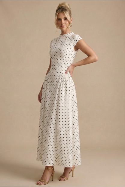 DivaElla™ | Polka Dot Maxi Dress