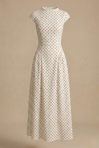 DivaElla™ | Polka Dot Maxi Dress