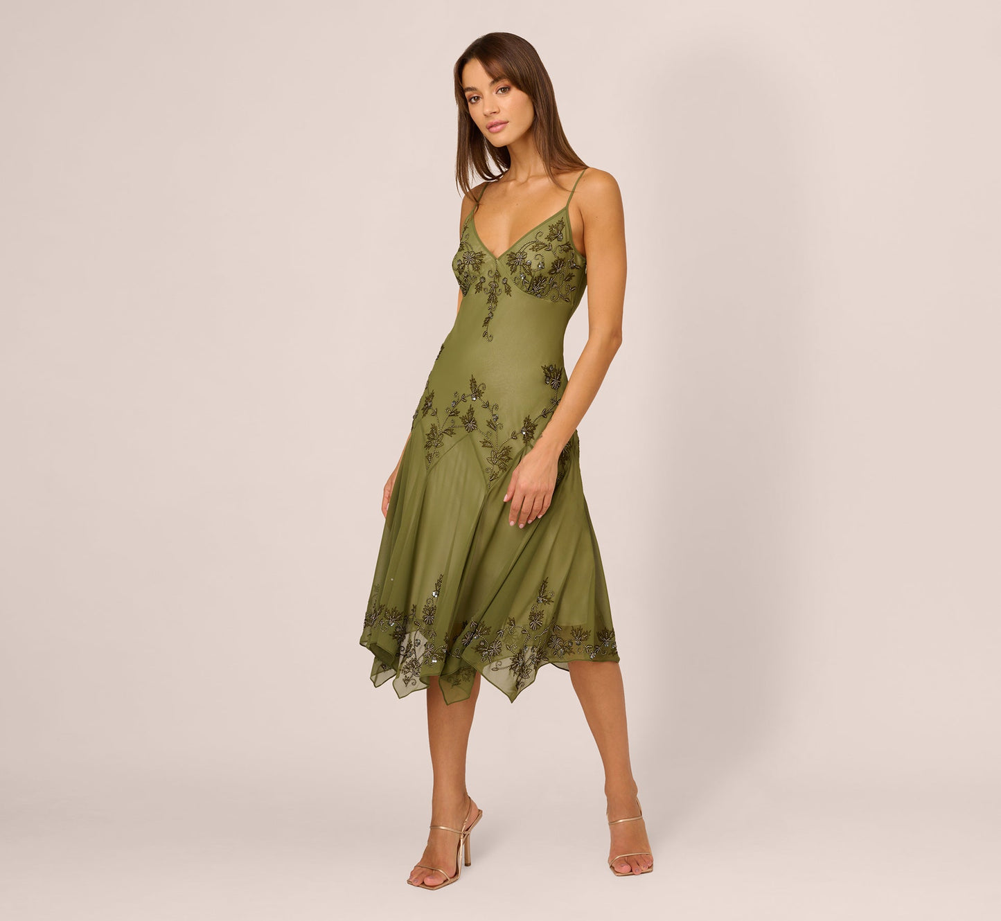 Seraphina | Vintage Beaded Midi Dress