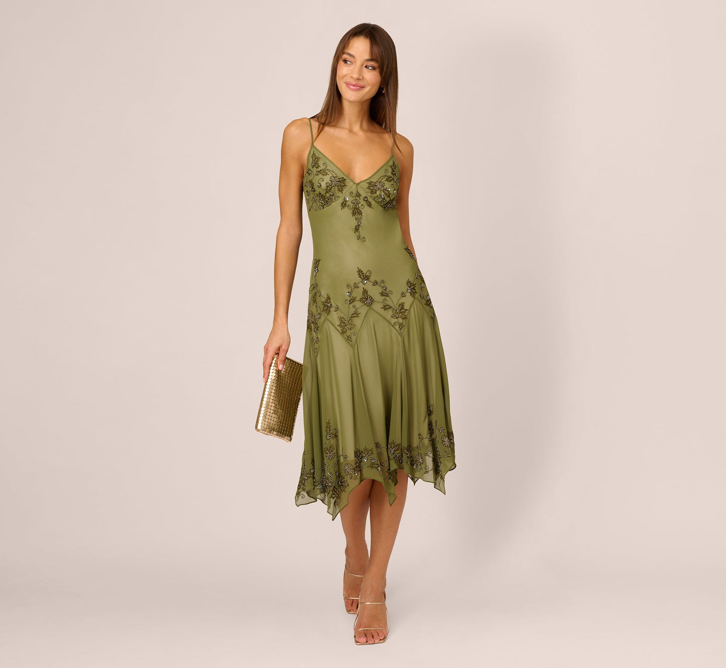 Seraphina | Vintage Beaded Midi Dress