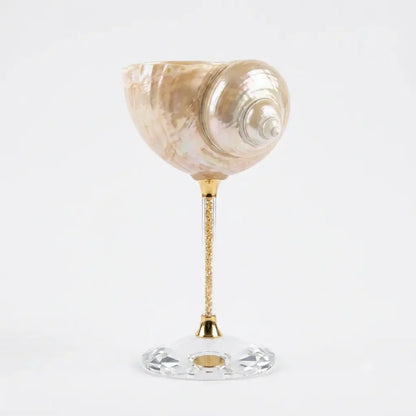 Galaxy Conch Shell Wine Glass.