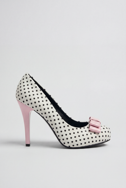 Lulu Polka Bow Heels