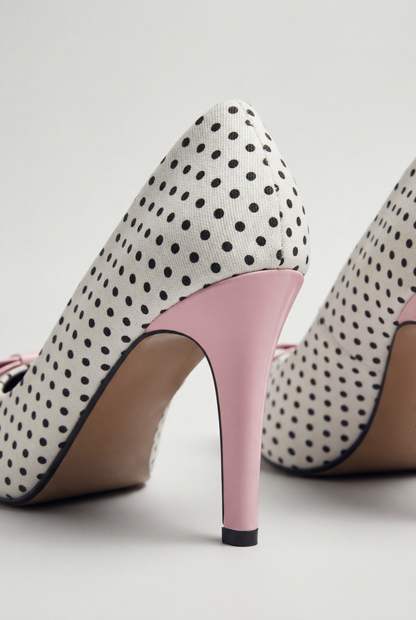 Lulu Polka Bow Heels