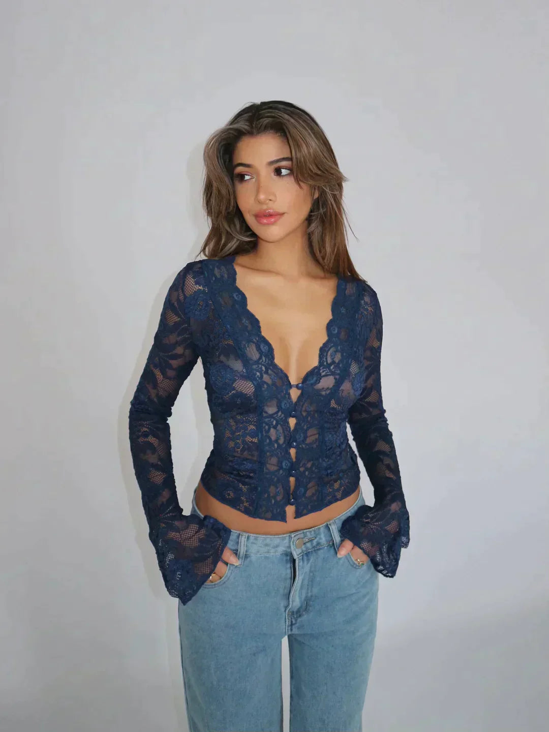 Vittoria | Modern Fashion Lace Top Blouse