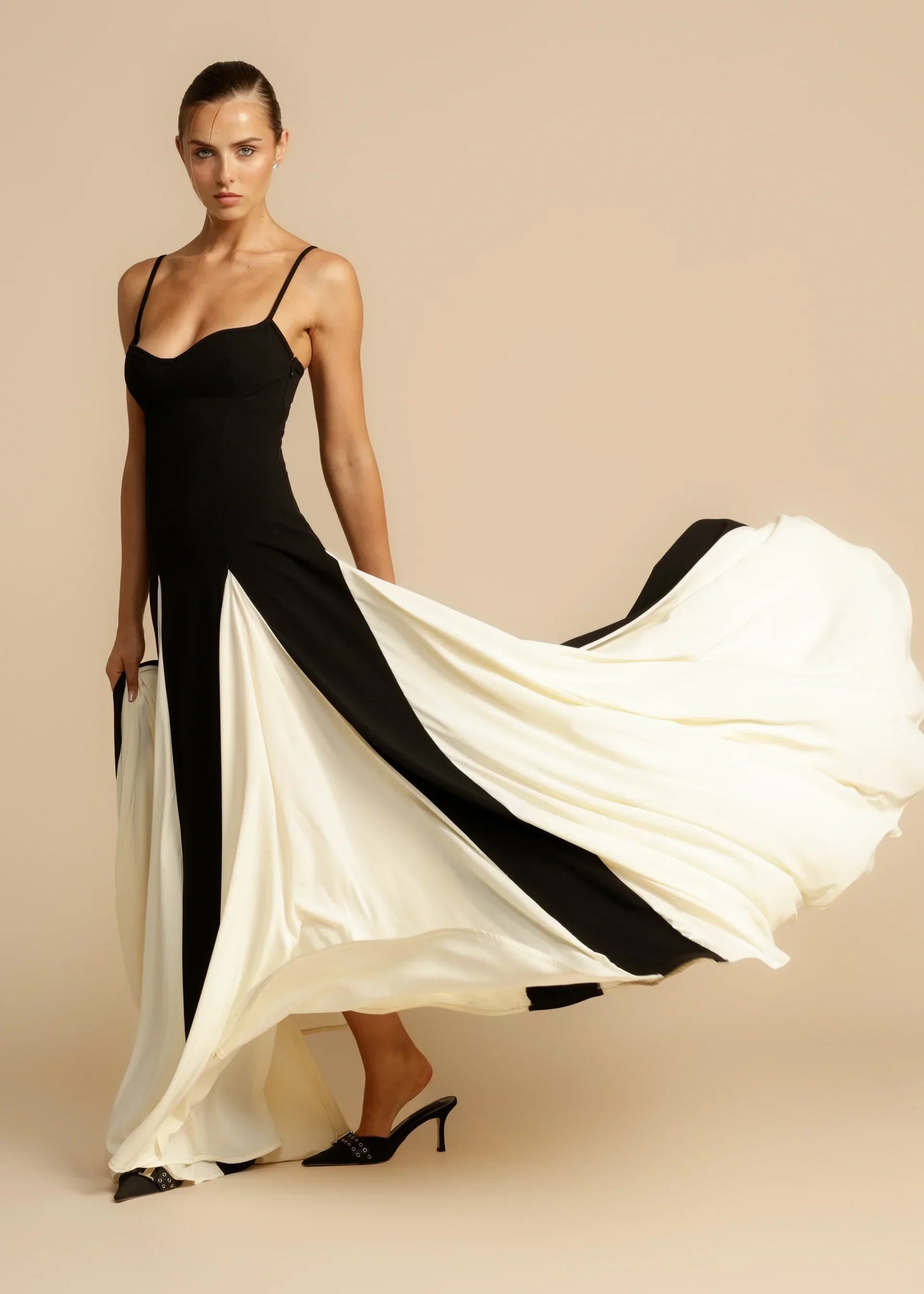 DivaElla™- Cinched Waist Sling Dress