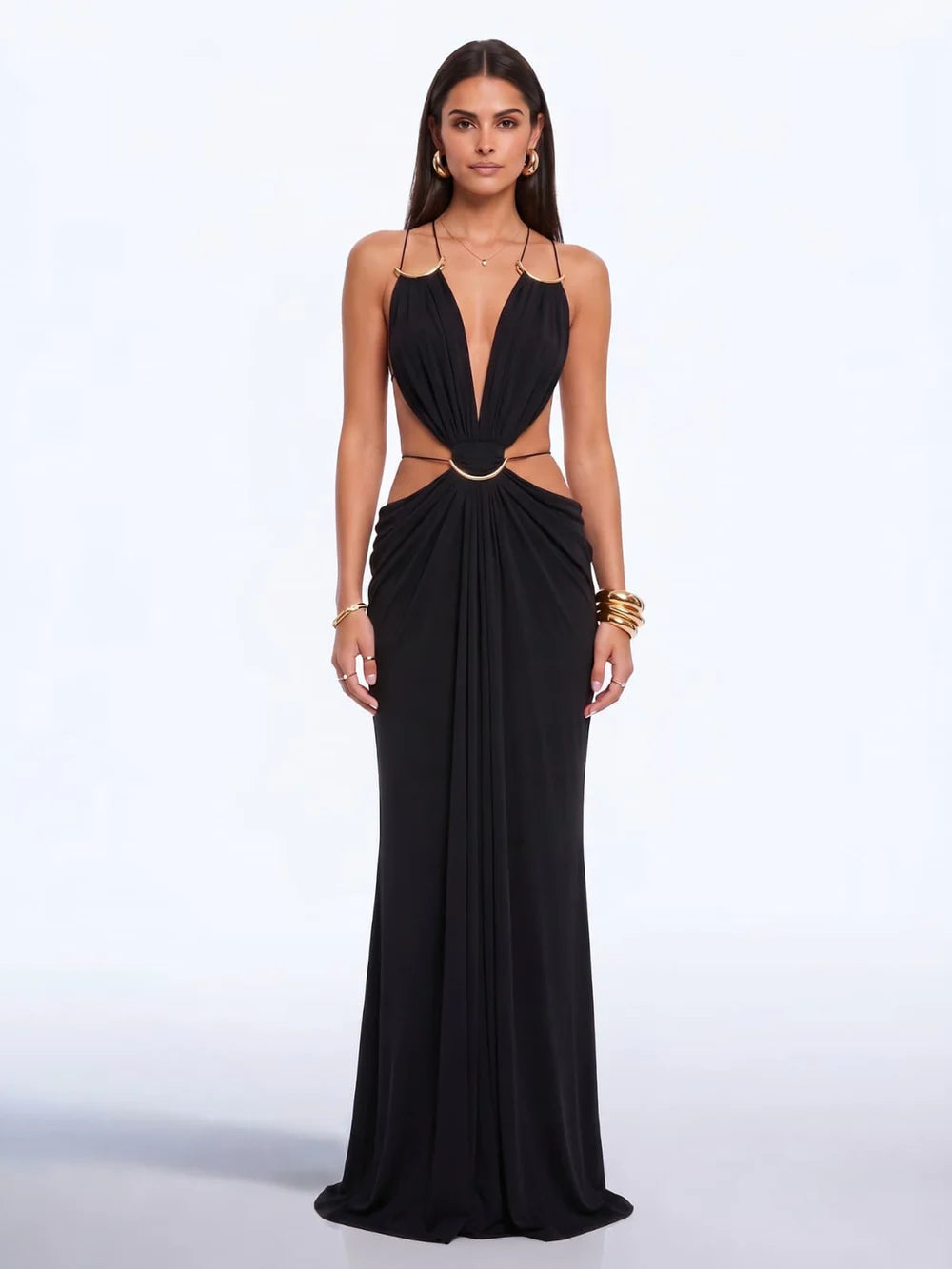 Ferran | Cape Maxi Dress