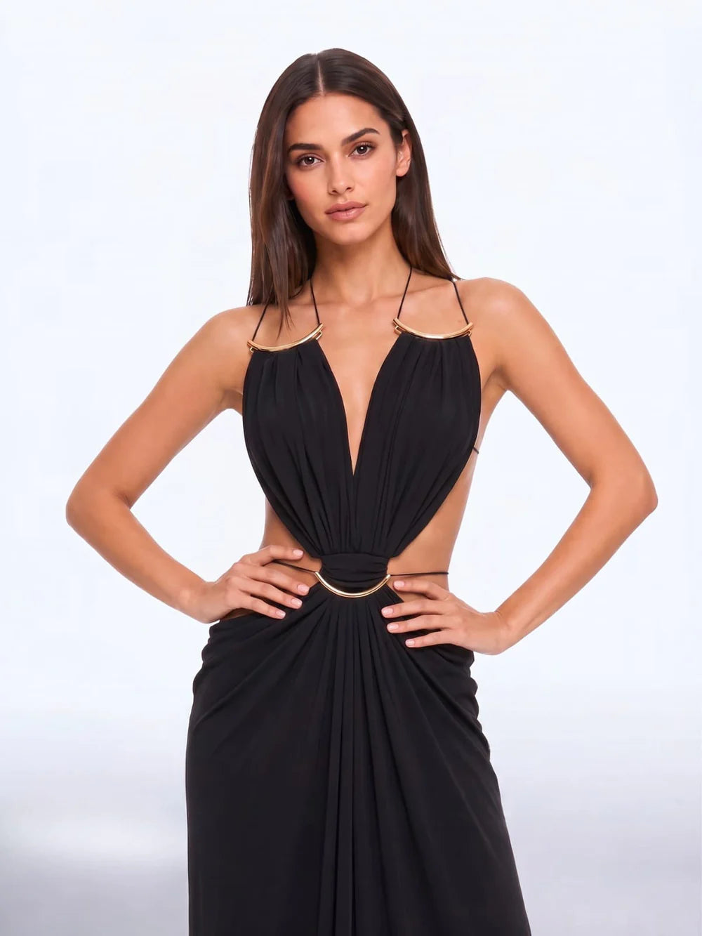 Ferran | Cape Maxi Dress