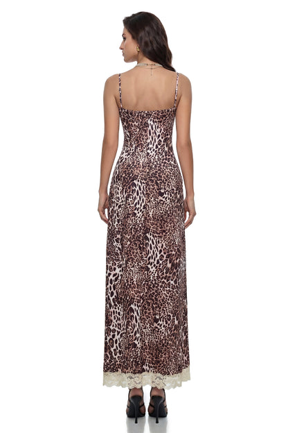 Matilda | Leopard Print Maxi Dress
