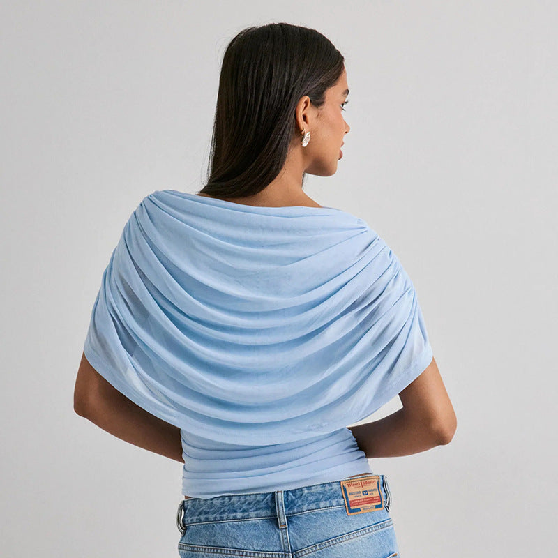 Mariene Scarf Draped Tee