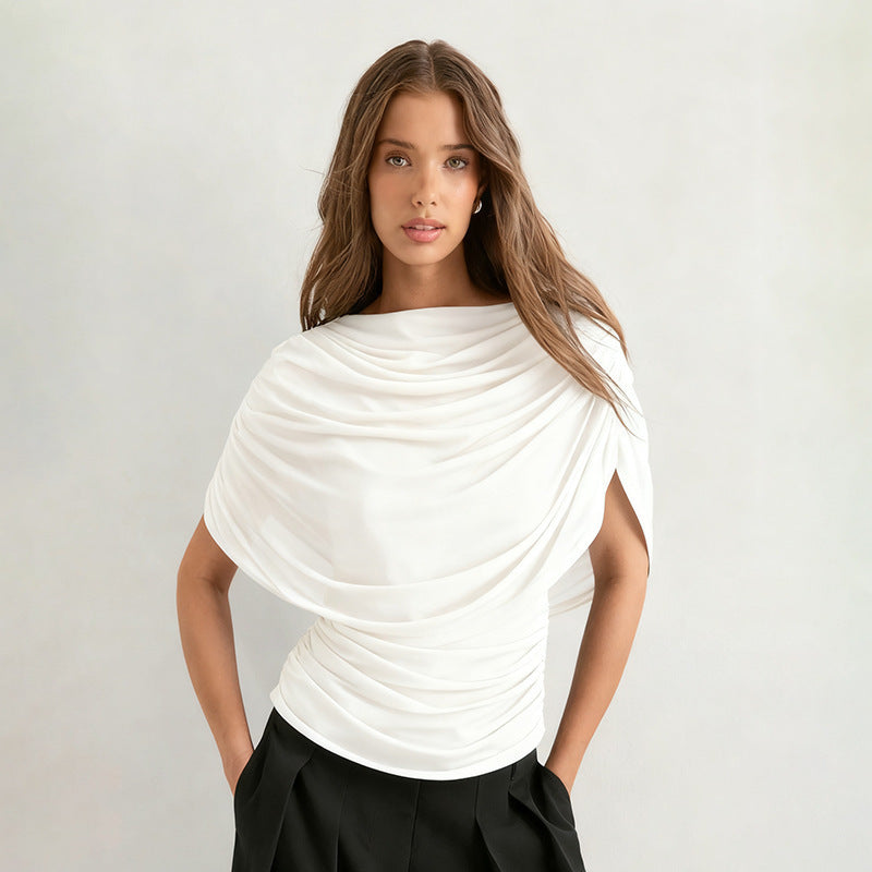 Mariene Scarf Draped Tee