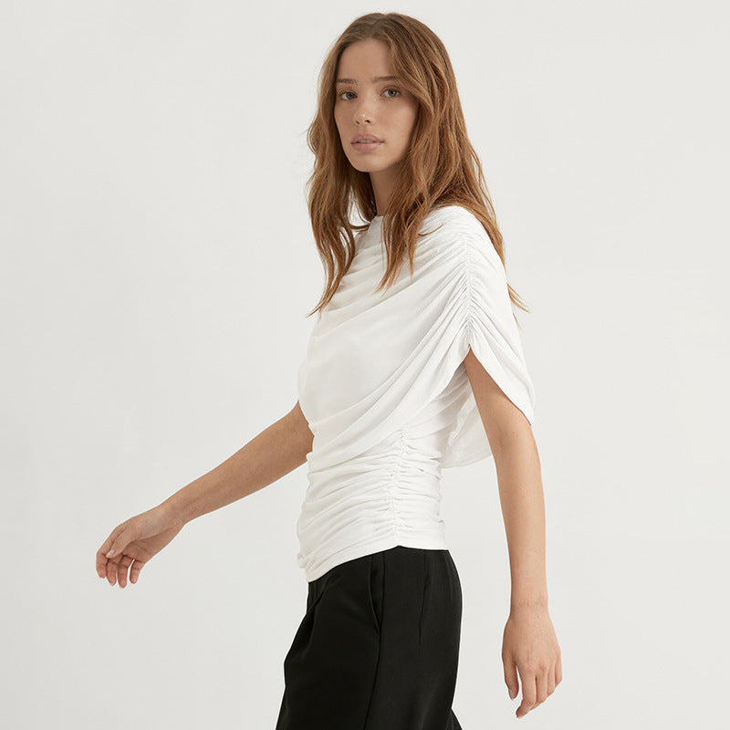 Mariene Scarf Draped Tee
