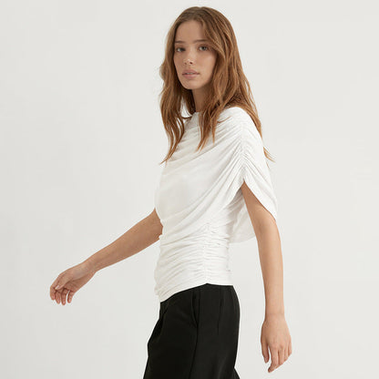 Mariene Scarf Draped Tee