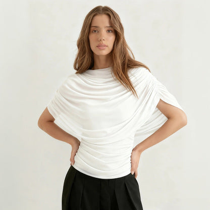 Mariene Scarf Draped Tee