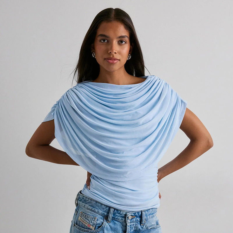 Mariene Scarf Draped Tee